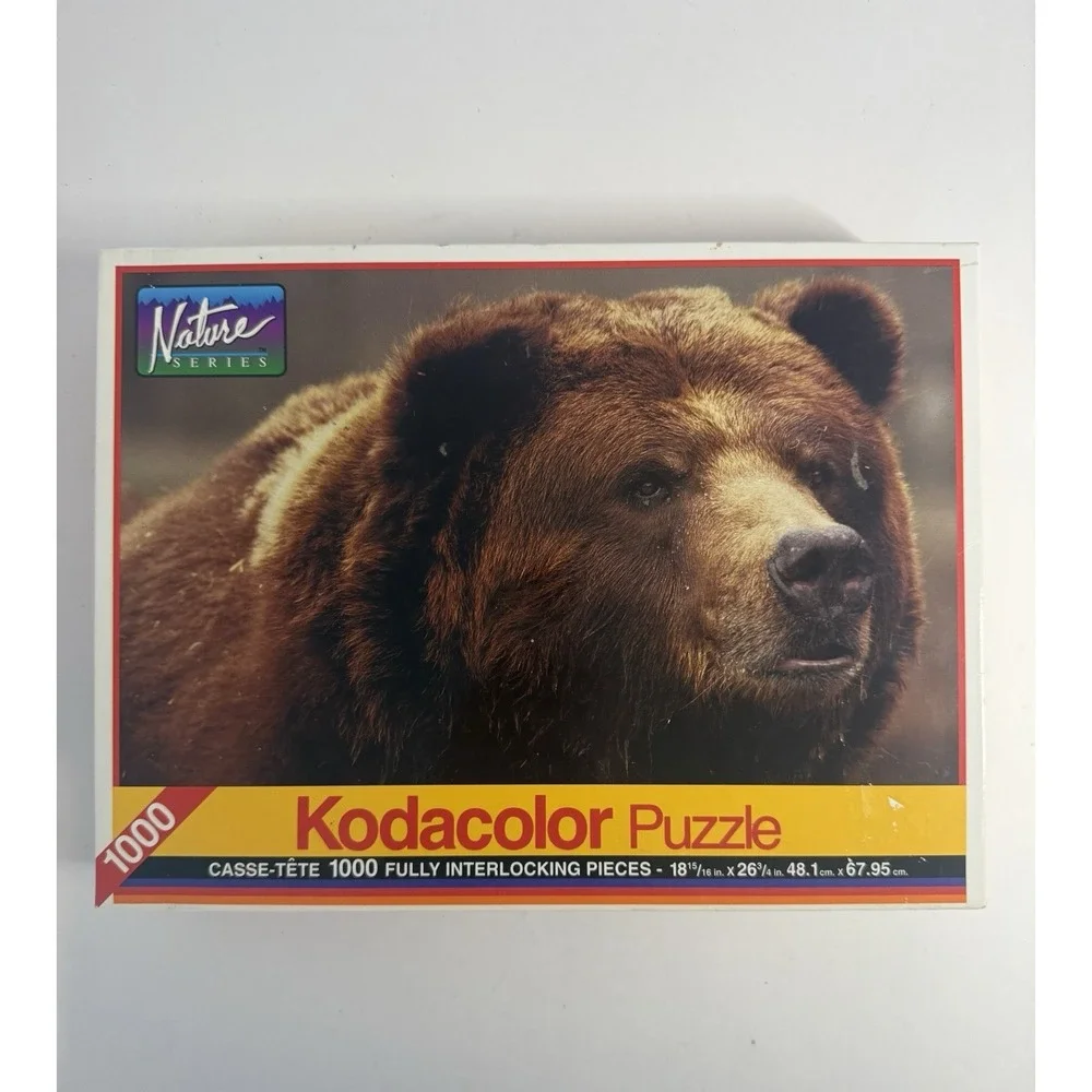 VTG 1994 Kodacolor Puzzle Grizzly Bear 1000 pc Nature Series RoseArt NEW SEALED